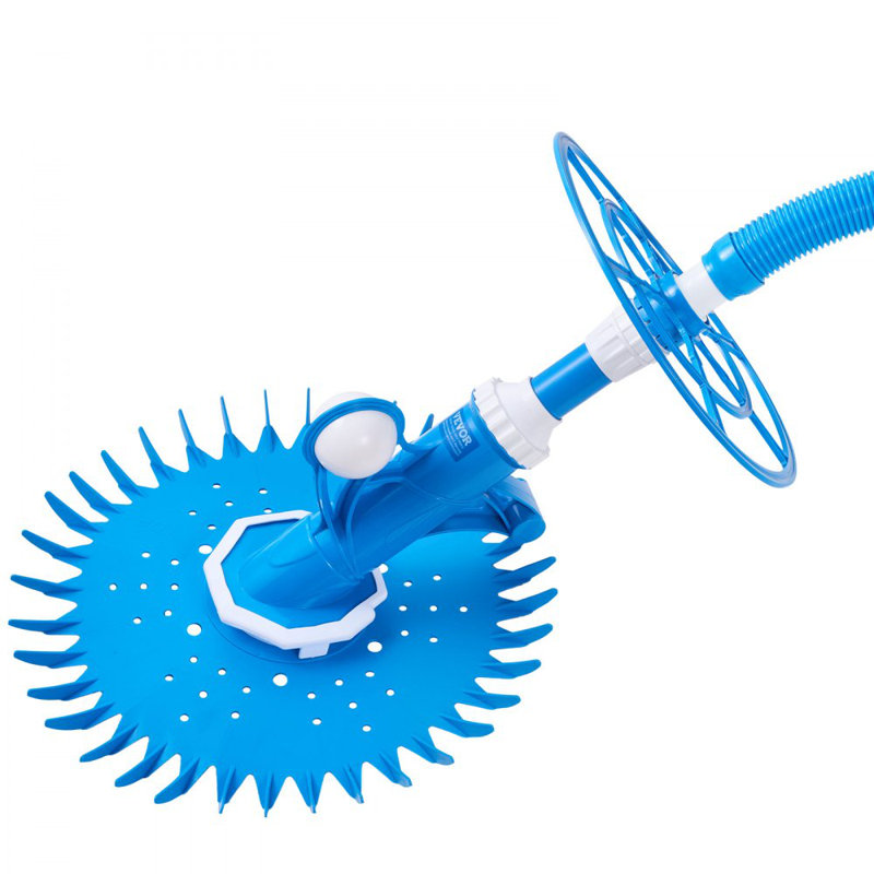 Aspirateur de piscine d'aspiration, aspirateur de piscine automatique, aspirateur de piscine automatique côté aspiration, aspirateur de piscine à aspiration avec 12 tuyaux, pour piscine creusée et hors-terre jusqu'à 20 x 35 pi