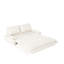 Canapé convertible en velours polyvalent et confortable, parfait pour la détente dans le salon