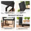 Outsunny 2 Seater Rattan Garden Bench with Cushion Outdoor Bench-322400239-322400232