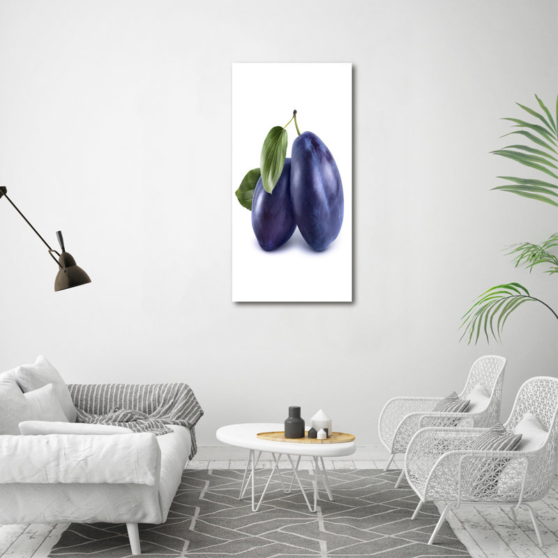 Plums - Wrapped Canvas Print