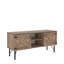 Console Loft Style avec 2 armoires, rétro, noyer, support noyer 80 - 89 po, style rétro, 14 unités de largeur