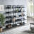 5 Tier Bookcase Home Office Open Bookshelf, Vintage Industrial Style Shelf With Frame-2084559852