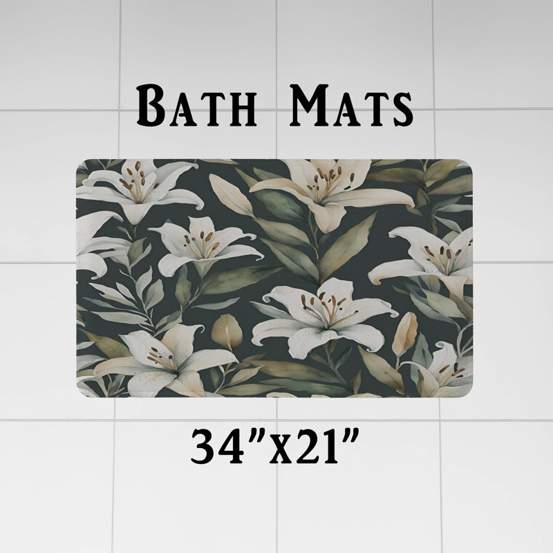 Rideau de douche Floral, H 93 po x l 70 po