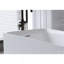 Baignoire 51 po à surface solide matte, baignoire autoportante en pierre de résine à surface solide, baignoire profonde blanche matte, baignoire autoportante avec trop-plein et bonde escamotable, blanc mat