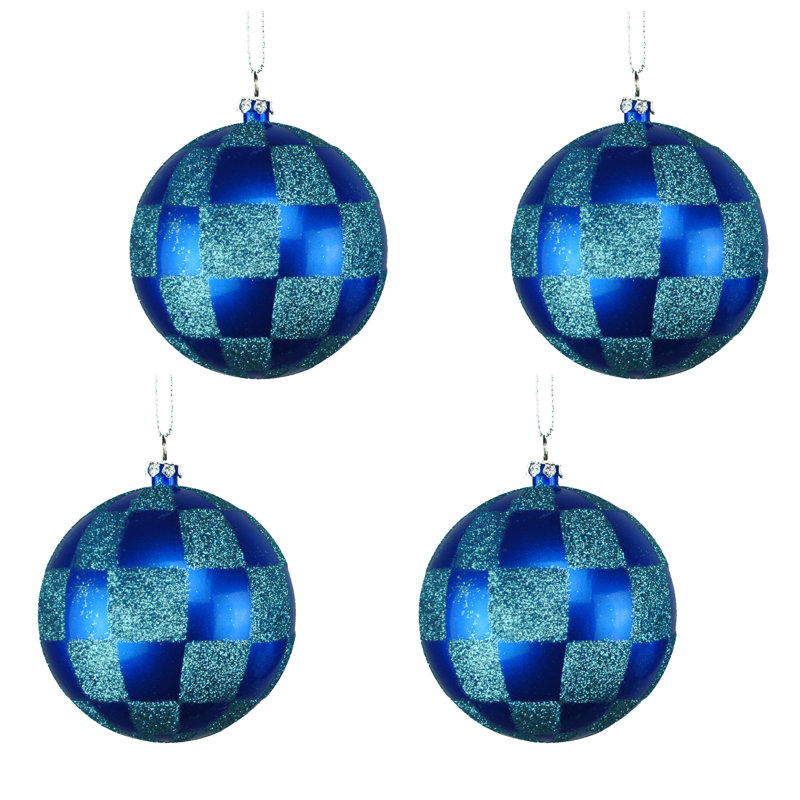 Ornement boule, Bleu