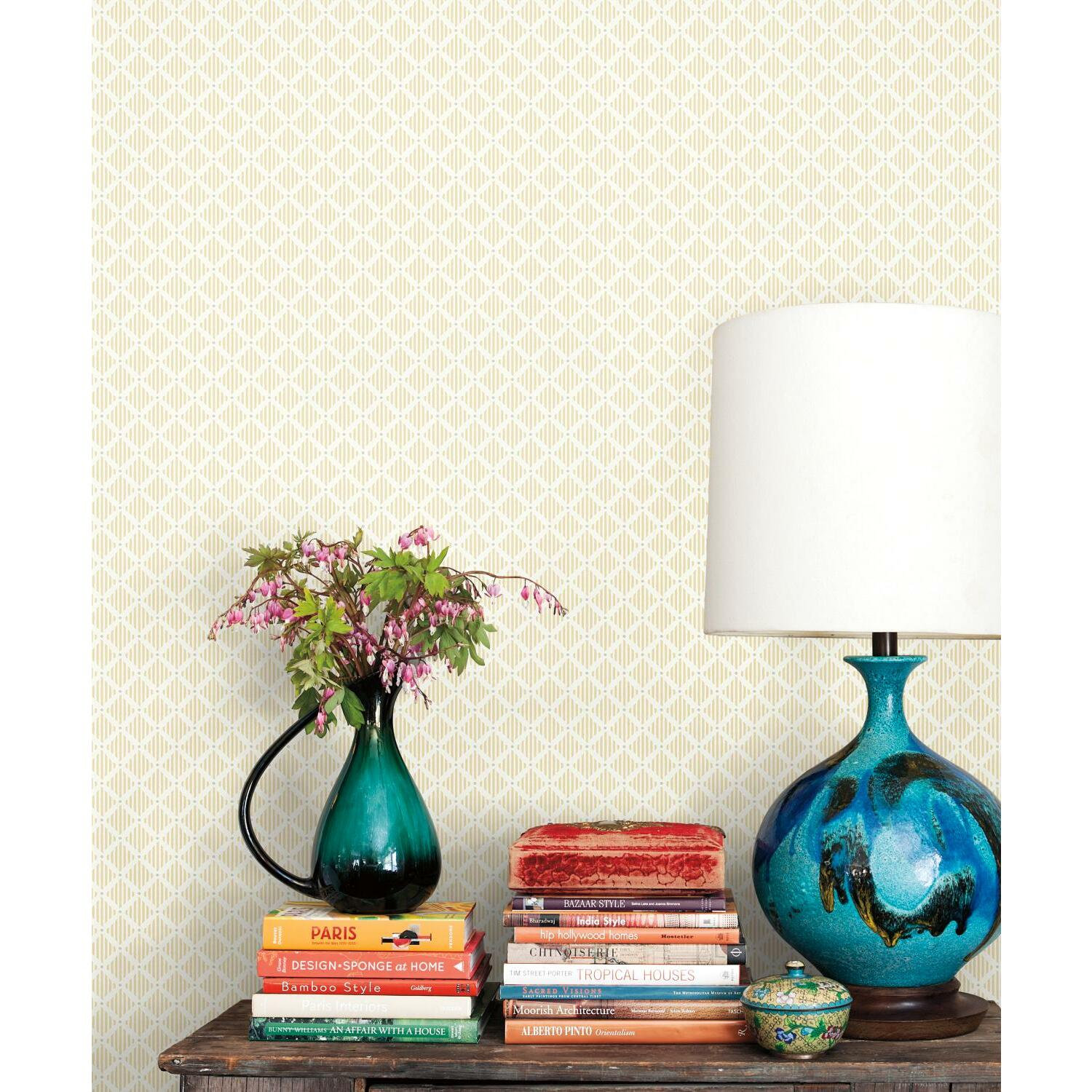 Floral Wallpaper, Yellow