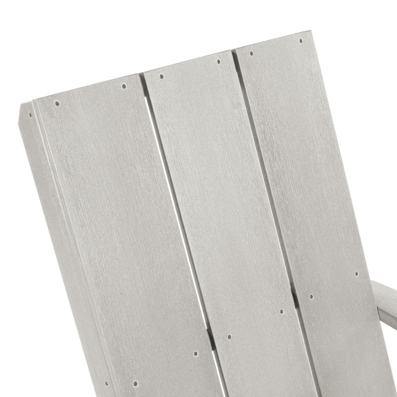 Chaise Adirondack en plastique Byrnes, Gris havre