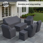 Outdoor Wicker Conversation Furniture Set Group Seating Patio Furniture Covers