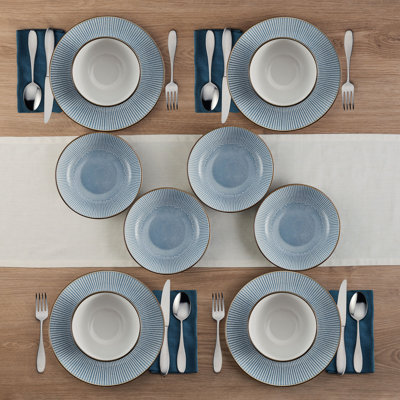 Pfaltzgraff Arlie 12-Piece Stoneware Dinnerware Set, Service for 4