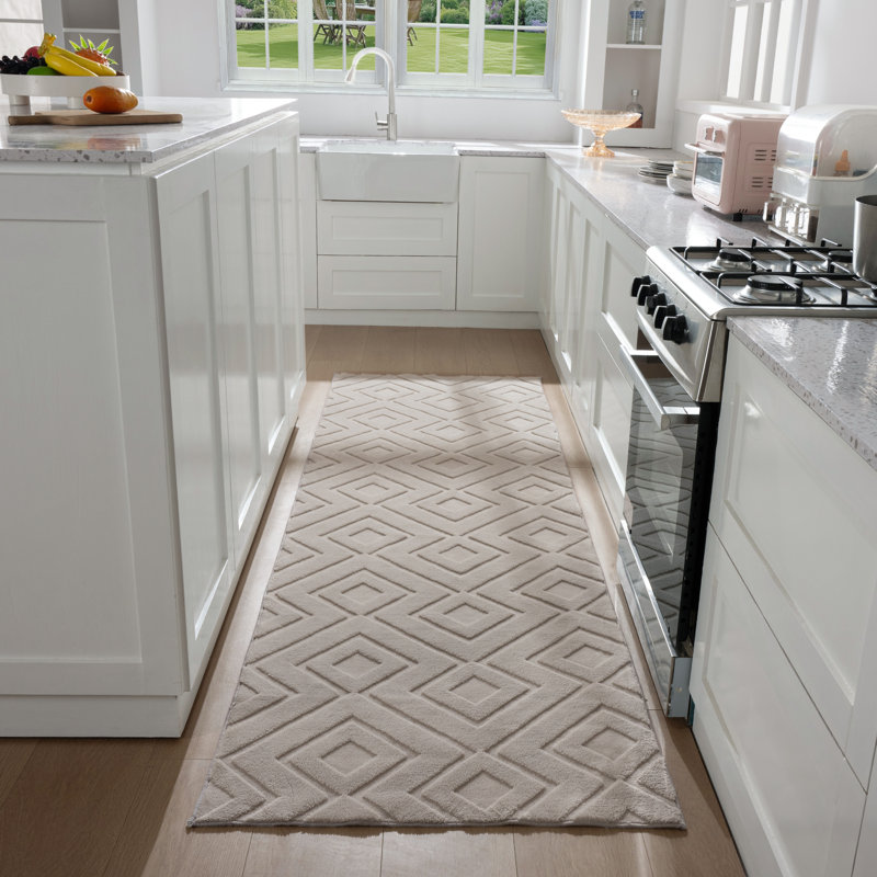 Machine Washable Geometric Shapes Area Rug - Soft Carpet With Non-slip Backing For Living Room, Bedroom, Office