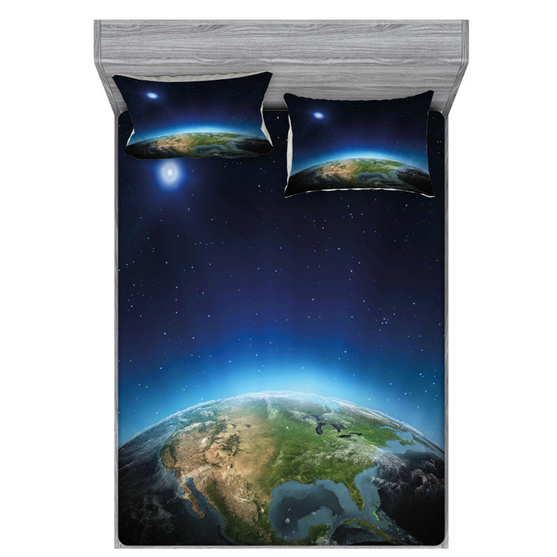 Microfiber Sheet Set, Full/Double Sheet Set+Fitted Sheet + 2 Pillowcases