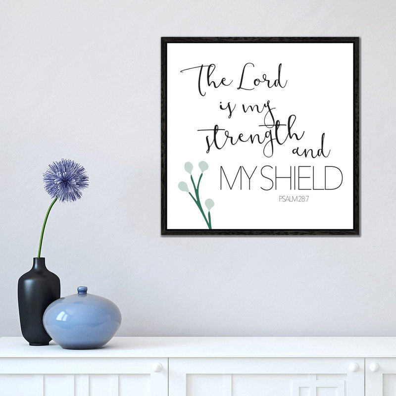 The Lord by Mlli Villa - Print on Canvas, Black Framed, 45.72cm H x 45.72cm W x 3.81cm D