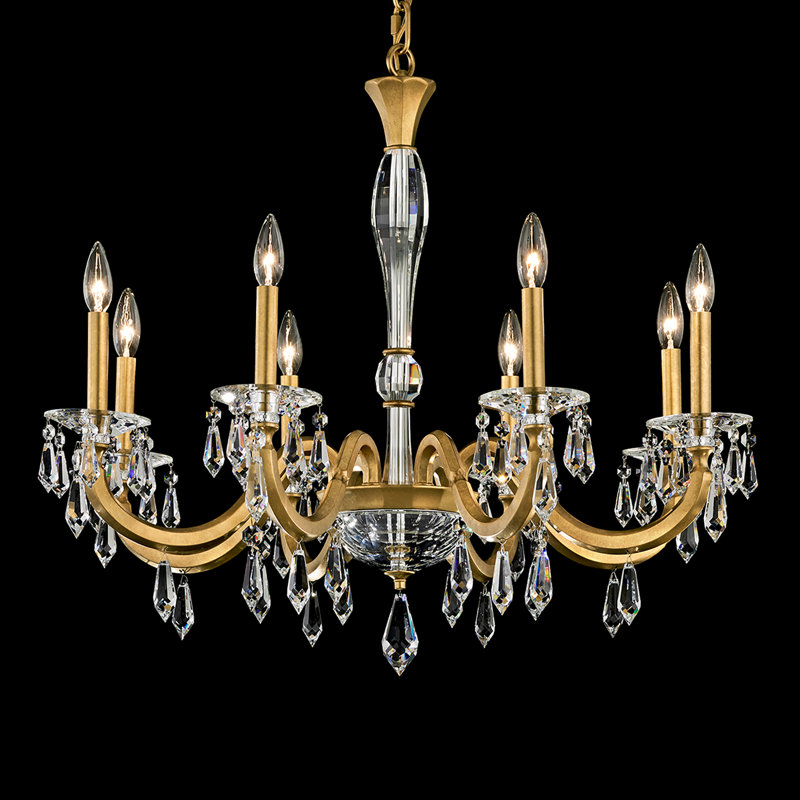 Napoli 8 - Light Chandelier, Heirloom Gold