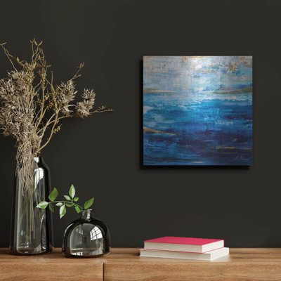 «Lark Manor» «Deep Blue» par Jeanette Vertentes, art mural en métal