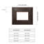 Cadre photo en bois massif de style récupéré - Espresso rustique texturé à la main pour mur et plateau de table, style industriel campagnard, 4 tailles-1980368577