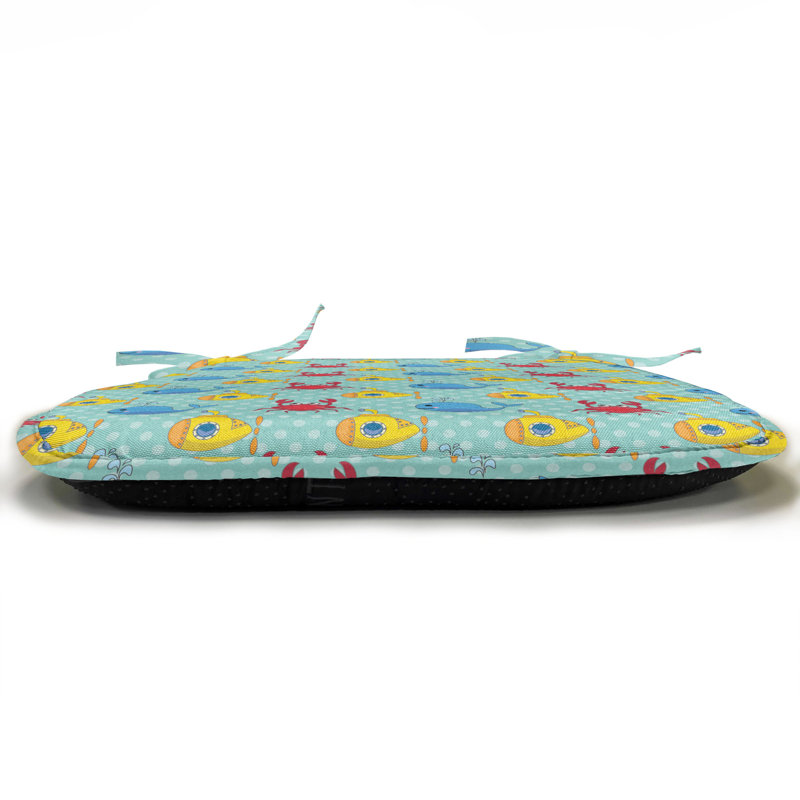 Submarines Whales and Crabs Chair Pad Cushion