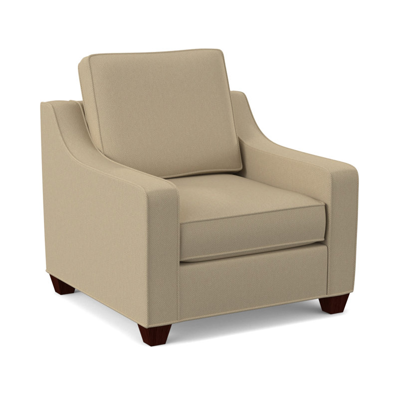 Fauteuil large de 34 po Clark, Acajou empire, Antic Sahara