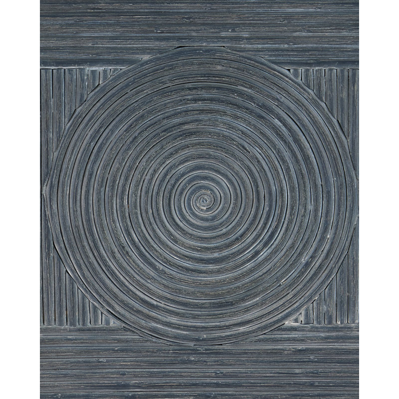 Santos Bar Stool, Barrett Dusk, Gray/Vintage Navy/Satin Brass, Bar Stool (30" Seat Height)