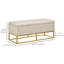 Banc de rangement rembourré Kristjana