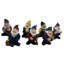 7 pièces de décoration gnome jardinage décoration père Noël décorations pvc artisanat fleurs nain