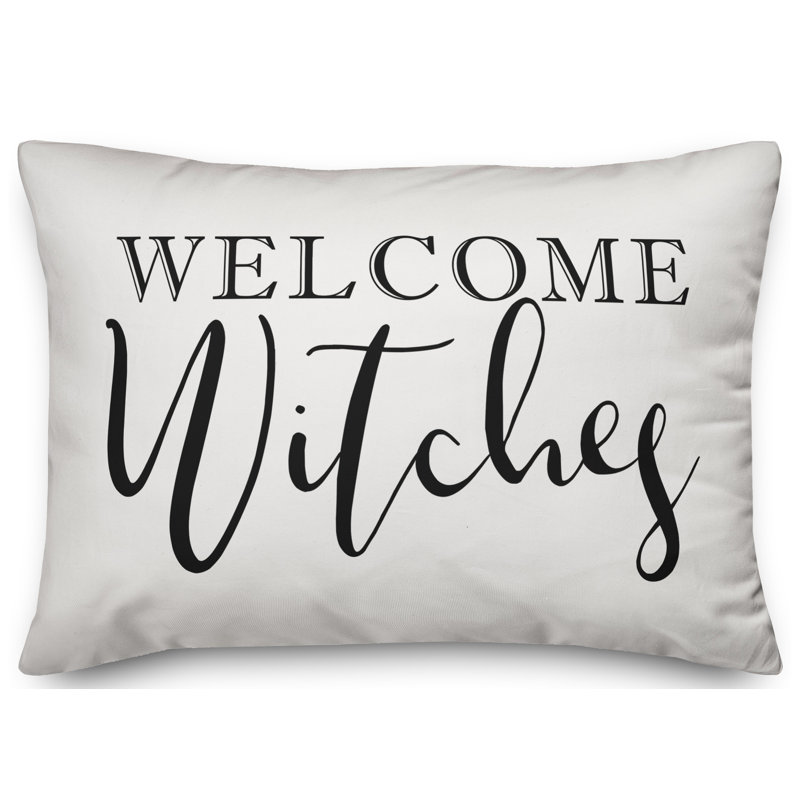  Coussin Welcome Witches, Utilisation intérieure seulement