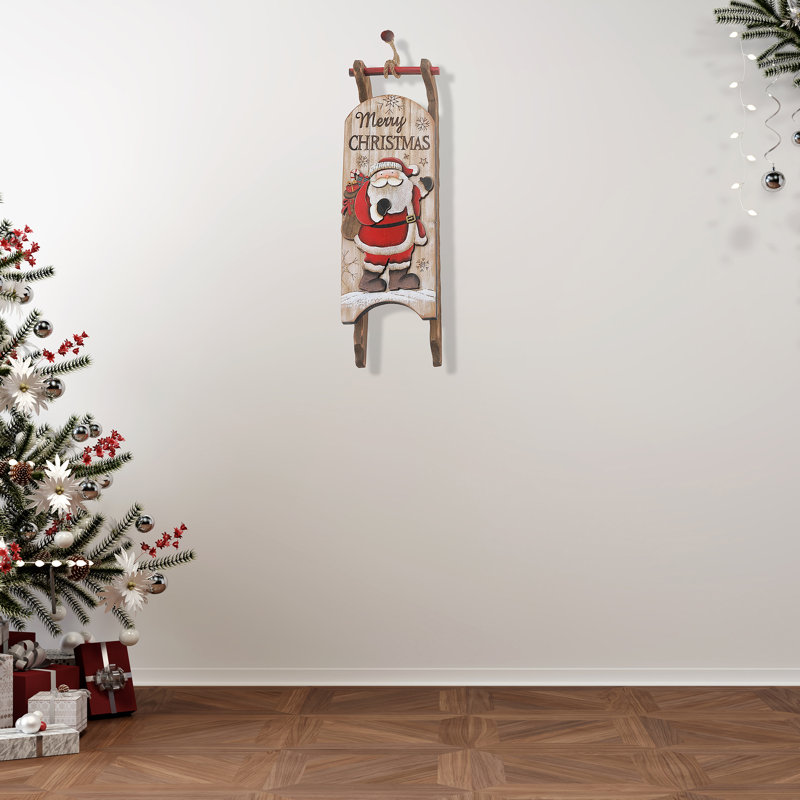 Cintre en bois Merry Christmas