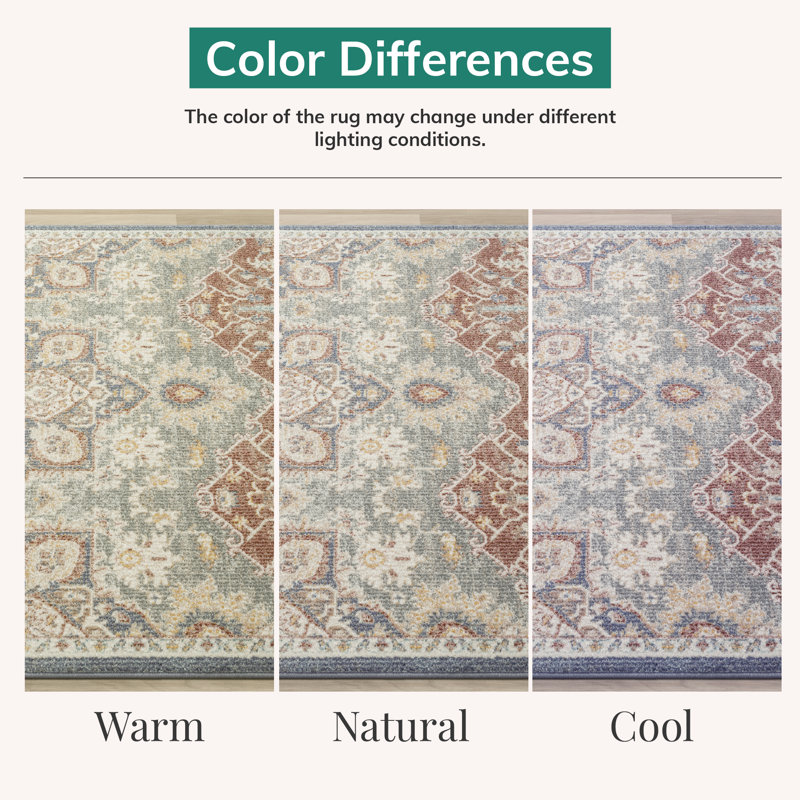 Aliccia Floral Indoor Rug, Rectangle 8' x 10'