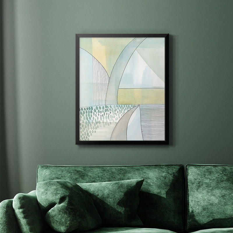 Mint Reflection II Premium Framed Canvas - Ready to Hang, 24" H x 20" W, Black