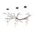Ine 5 - Light Dimmable Tiered Chandelier