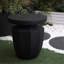 Table de bout décorative de jardin, H 20,3 po, moderne, robuste, robuste, en faux terrazzo, table d'appoint, table d'appoint, pour l'intérieur et l'extérieur