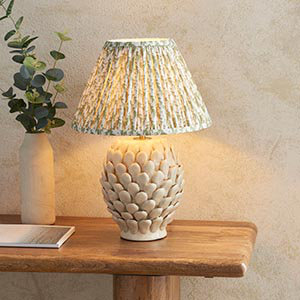 Layered Leaf Table Lamp, Herb Garden Green