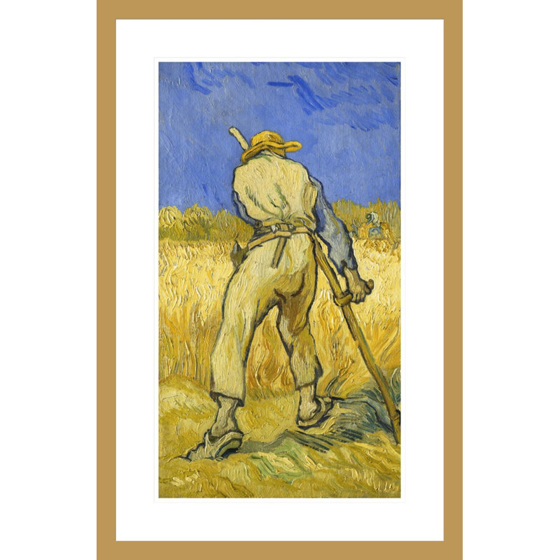 «The Reaper» par Vincent van Gogh, impression giclée encadrée, H 29,5 po x l 19,26 po