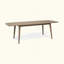 Table de salle à manger d'extérieur en bois d'acacia extensible, durable et résistante aux intempéries pour des réceptions polyvalentes-333232347