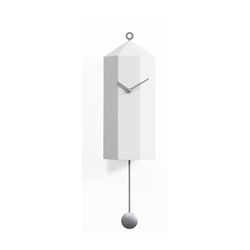 Beckstead Wood Wall Clock, White
