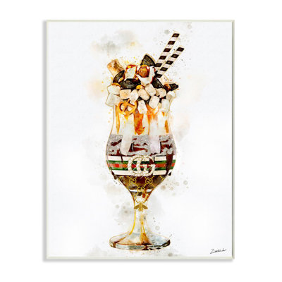 «Fashion Brand Dessert Glass Watercolor» par Ziwei Li - reproduction d'art