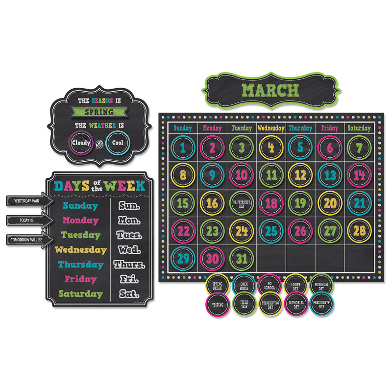 Ensemble de tableaux d'affichage Chalkboard Brights
