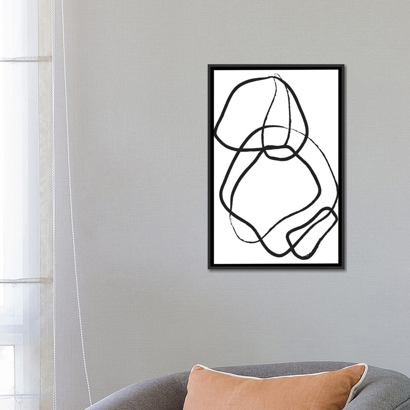 « doux 16 », impression sur toile, Toile encadrée noire, H 48 po x l 32 po x P 1,5 po, Pas de tapis