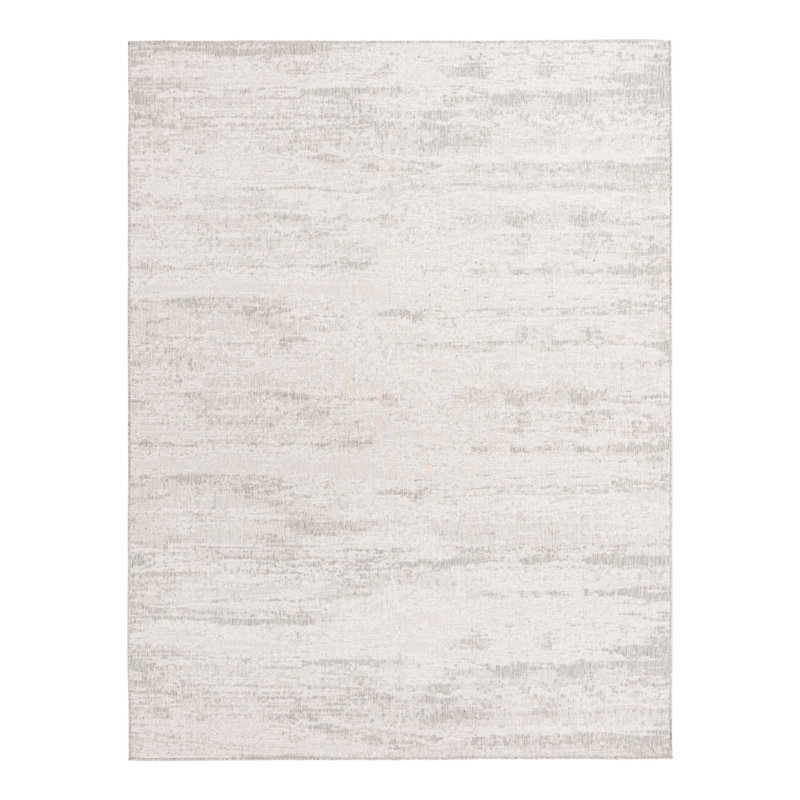 Bruss Gray Indoor/Outdoor Modern Rug, Rectangle 9' x 12'