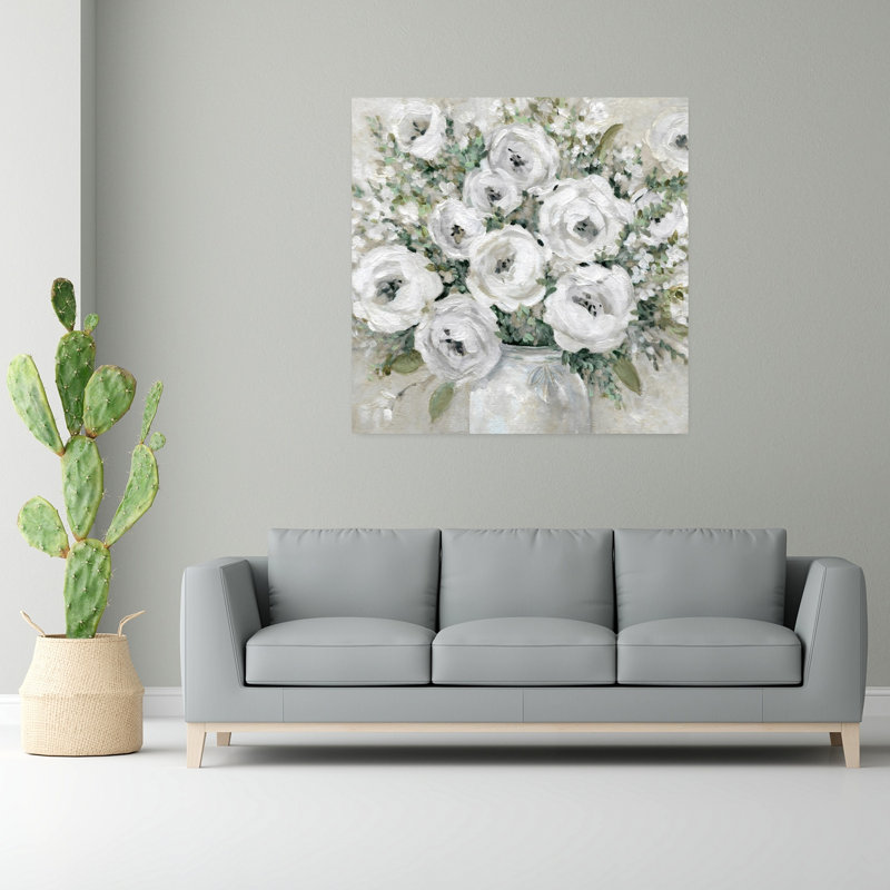 Art mural simple Simply Soft Flower, H 48 po x l 48 po