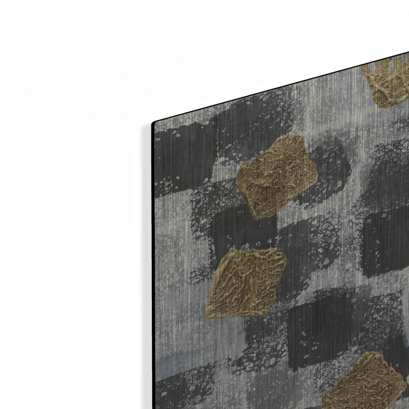 Ivy Bronx «Gold Squares III» par Chris Paschke, H 12 po x l 12 po 