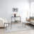 High-Quality Addlie Modern Golden/Charcoal Ribbed Glass Low Profile Round Coffee Table-97829073