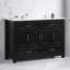 Meuble-lavabo simple 48 po avec comptoir en céramique