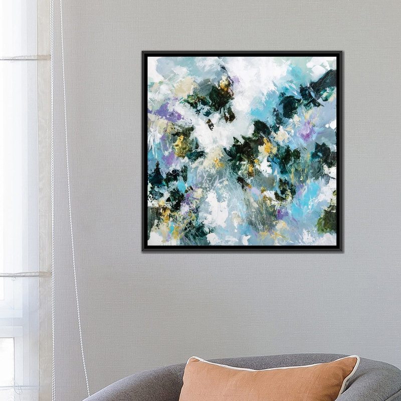 Reproduction d’art graphique, "respirant l’ombre" par Cristina dalla Valentina, Pas de tapis, Toile avec cadre noir