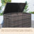 320 Gallon Brown Large All-Weather Wicker Outdoor Storage Deck Box with Aluminum Frame, Waterproof Liner and Dual Gas Lifts-115593827
