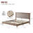 Wooden platform bed with upholstered base-2029263069-2029263066