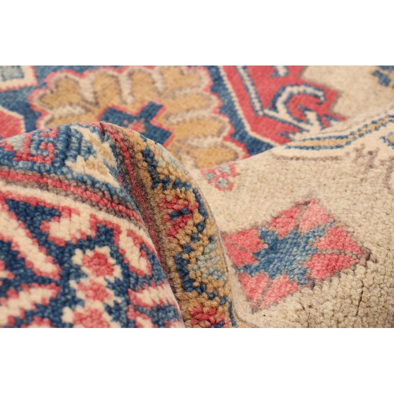 Tapis unique en laine noué à la main 4 pi 1 po x 6 pi 4 po nouvel âge Heriberto