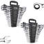 Ensemble de clés combinées 30 PCS SAE 1/4 "à 1", support de rangement métrique 8mm à 24mm