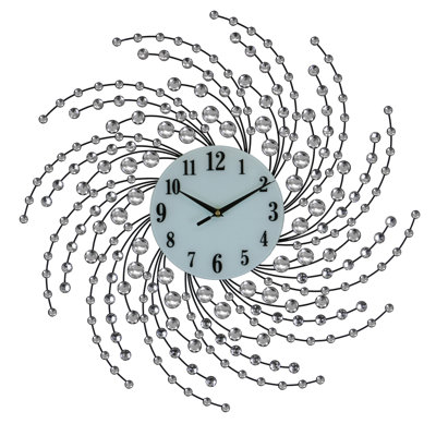 Oversized Round Metal Wall Clock
