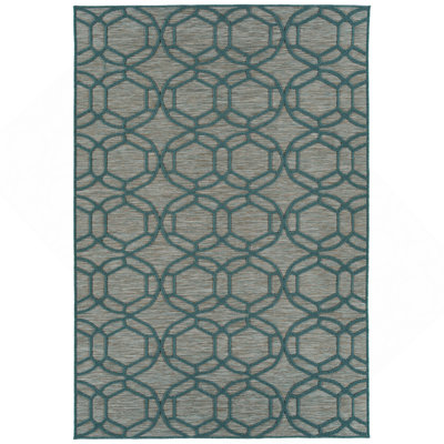 Tapis décoratif contemporain, transitionnel, géométrique, texturé, haut et bas