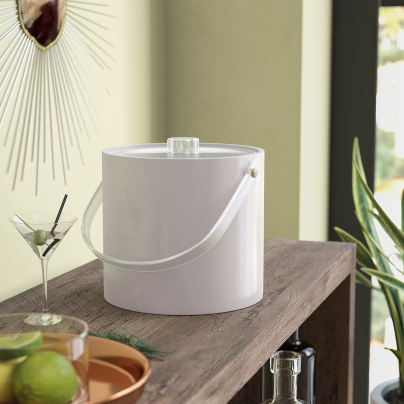 Soloman Vinyl Ice Bucket, White